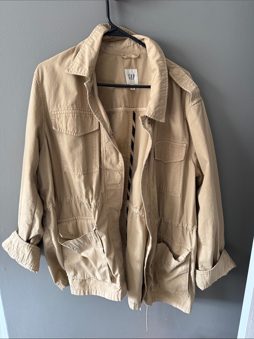 Gap XL Women's button up Utility Jacket in Khaki ✨